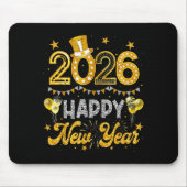 Happy New Year 2026 Funny New Years Eve Party Men  Mousepad (Vorne)