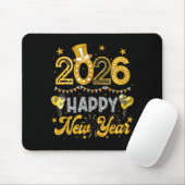 Happy New Year 2026 Funny New Years Eve Party Men  Mousepad (Mit Mouse)