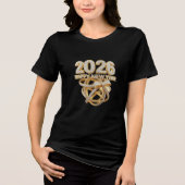 Happy New Year 2026 Glitter Tee for Women (Vorderseite)