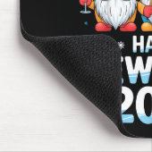 Happy New Year 2026 Gnome Cute Holiday Celebration Mousepad (Ecke)