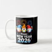 Happy New Year 2026 Gnome With Fireworks And Champ Kaffeetasse (Links)