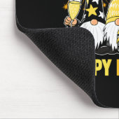 Happy New Year 2026 Gnomes Drinking Champagne New Mousepad (Ecke)