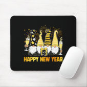 Happy New Year 2026 Gnomes Drinking Champagne New Mousepad (Mit Mouse)