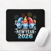 Happy New Year 2026 Gnomes Family Party New Years Mousepad (Mit Mouse)