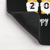 Happy New Year 2026 Gnomes Leopard Print Gnomies G Mousepad (Ecke)