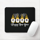 Happy New Year 2026 Gnomes Leopard Print Gnomies G Mousepad (Mit Mouse)
