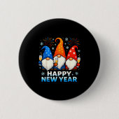 Happy New Year 2026 Gnomes Matching Family New Yea Button (Vorderseite)