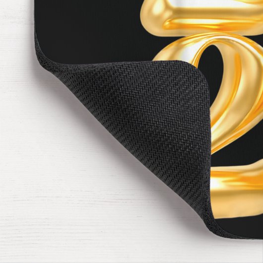 Happy New Year 2026 Gold Confetti Ballon Party Fa Mousepad (Ecke)