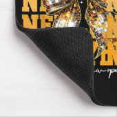 Happy New Year 2026 Gold Coquette Bow Disco Ball C Mousepad (Ecke)