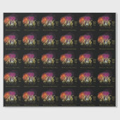 Happy New Year 2026 Gold Fireworks Geschenkpapier (Flach)