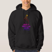 Happy New Year 2026 Gold Hand Heart Hoodie (Vorderseite)