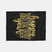 Happy New Year 2026 Gold Leopard Countdown Party F Fleecedecke (Vorderseite (Horizontal))