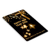 Happy New Year 2026 Gold Star Greeting Card Magnet (Rechte Seite)