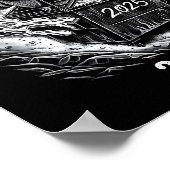 Happy New Year 2026 Goodbye 2025 Hello 2026 Family Poster (Ecke)