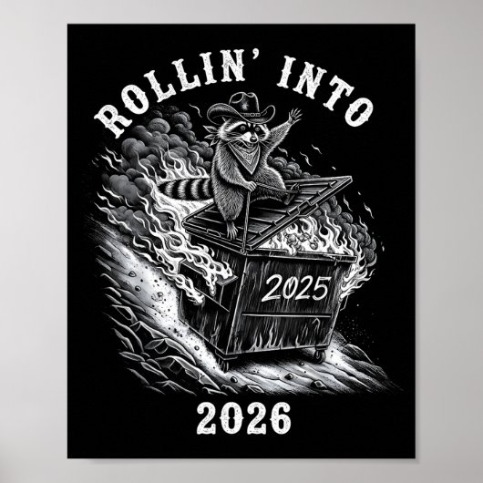 Happy New Year 2026 Goodbye 2025 Hello 2026 Family Poster (Vorne)