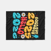 Happy New Year 2026 Goodbye 2025 Hello 2026 Fleecedecke (Vorderseite (Horizontal))