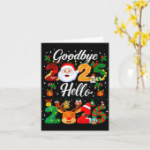 Happy New Year 2026 Goodbye 2025 Hello 2026  Karte (Gelbe Blume)