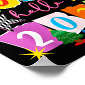 Happy New Year 2026 Goodbye 2025 Hello 2026 Poster (Ecke)