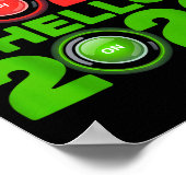 Happy New Year 2026 Goodbye 2025 Hello 2026  Poster (Ecke)