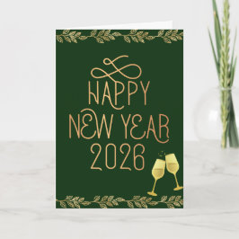 Happy New Year 2026 Greeting Card  Karte