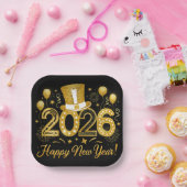 Happy New Year 2026 Holiday Pappteller (Party)