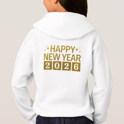 Happy New Year 2026 Hoodie (Rückseite)