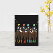 Happy New Year 2026 Horse Lo Team Funny Srt Lovers Karte (Gelbe Blume)