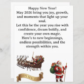 Happy New Year 2026 – Inspirational Greeting Card (Vorne/Hinten)