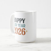 Happy New Year 2026 Kaffeetasse (Vorderseite Links)