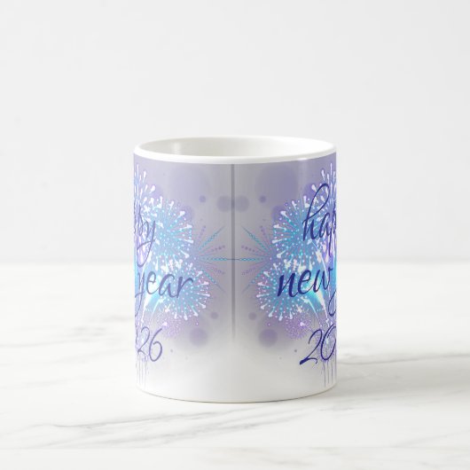happy new year 2026 kaffeetasse (Mittel)
