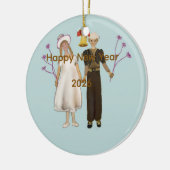 Happy New Year 2026 Keramik Ornament (Links)