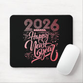 Happy New Year 2026 Loading Fireworks Party Mousepad (Mit Mouse)
