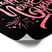 Happy New Year 2026 Loading Fireworks Party Poster (Ecke)