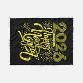 Happy New Year 2026 Loading Fireworks Party Premiu Fleecedecke (Vorderseite (Horizontal))