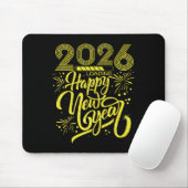 Happy New Year 2026 Loading Fireworks Party Premiu Mousepad (Mit Mouse)