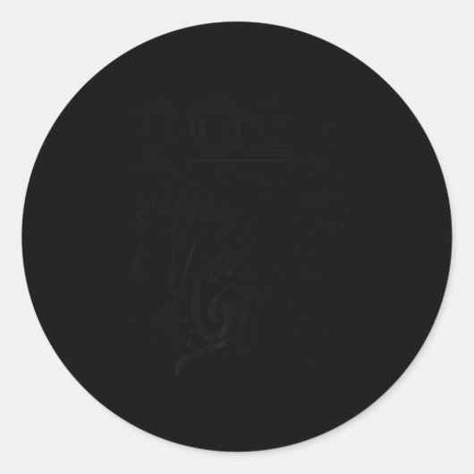 Happy New Year 2026 Loading Fireworks Party Premiu Runder Aufkleber (Vorderseite)