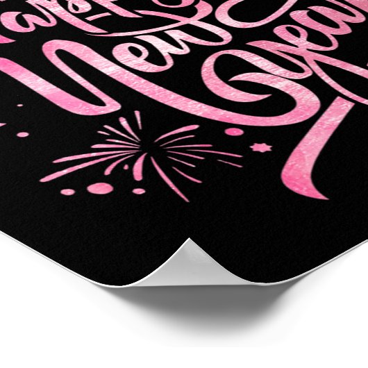 Happy New Year 2026 Loading Fireworks Premium Poster (Ecke)