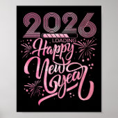 Happy New Year 2026 Loading Fireworks Premium Poster (Vorne)