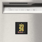 Happy New Year 2026 Loading Funny Silvester Pa Magnet (In Situ (Geschirrspüler))