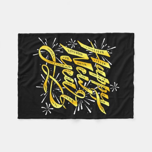 Happy New Year 2026 Men Women Kids New Year Eve Pa Fleecedecke (Vorderseite (Horizontal))