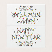 Happy New Year 2026 Minimalist Design (Außenseite Aufgefaltet)