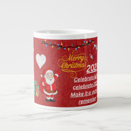 “Happy New Year 2026 Mug – Celebrate with Sparkle  Jumbo-Tasse
