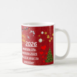 “Happy New Year 2026 Mug – Celebrate with Sparkle  Kaffeetasse