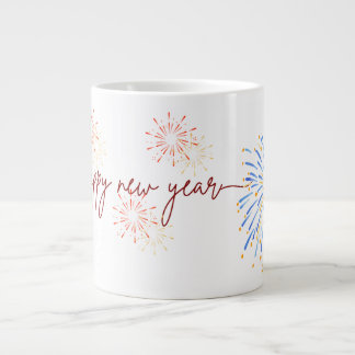 Happy New Year 2026 Mug – Fireworks & Celebration Jumbo-Tasse