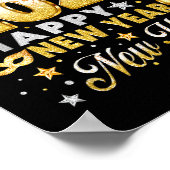 Happy New Year 2026 New Year Party Ballon Family M Poster (Ecke)