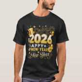 Happy New Year 2026 New Year Party Ballon Family M T-Shirt (Vorderseite)