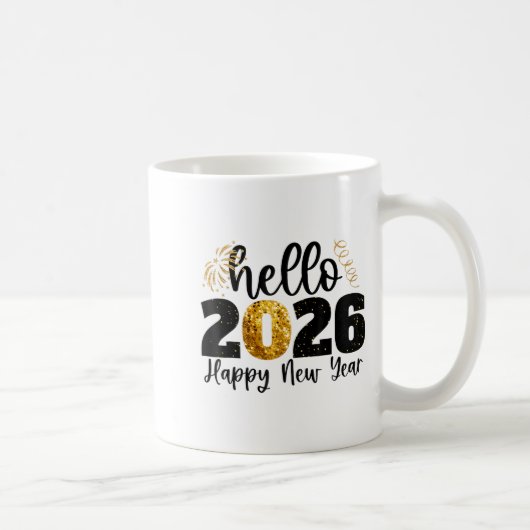 Happy New Year 2026 New Year Party Friends Family Kaffeetasse (Rechts)