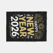 Happy New Year 2026 - New Year's Eve 2026  Fleecedecke (Vorderseite (Horizontal))