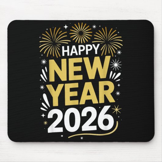 Happy New Year 2026 - New Year's Eve 2026 Mousepad (Vorne)