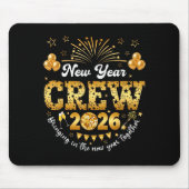 Happy New Year 2026 New Year's Eve Nye Party Crew Mousepad (Vorne)